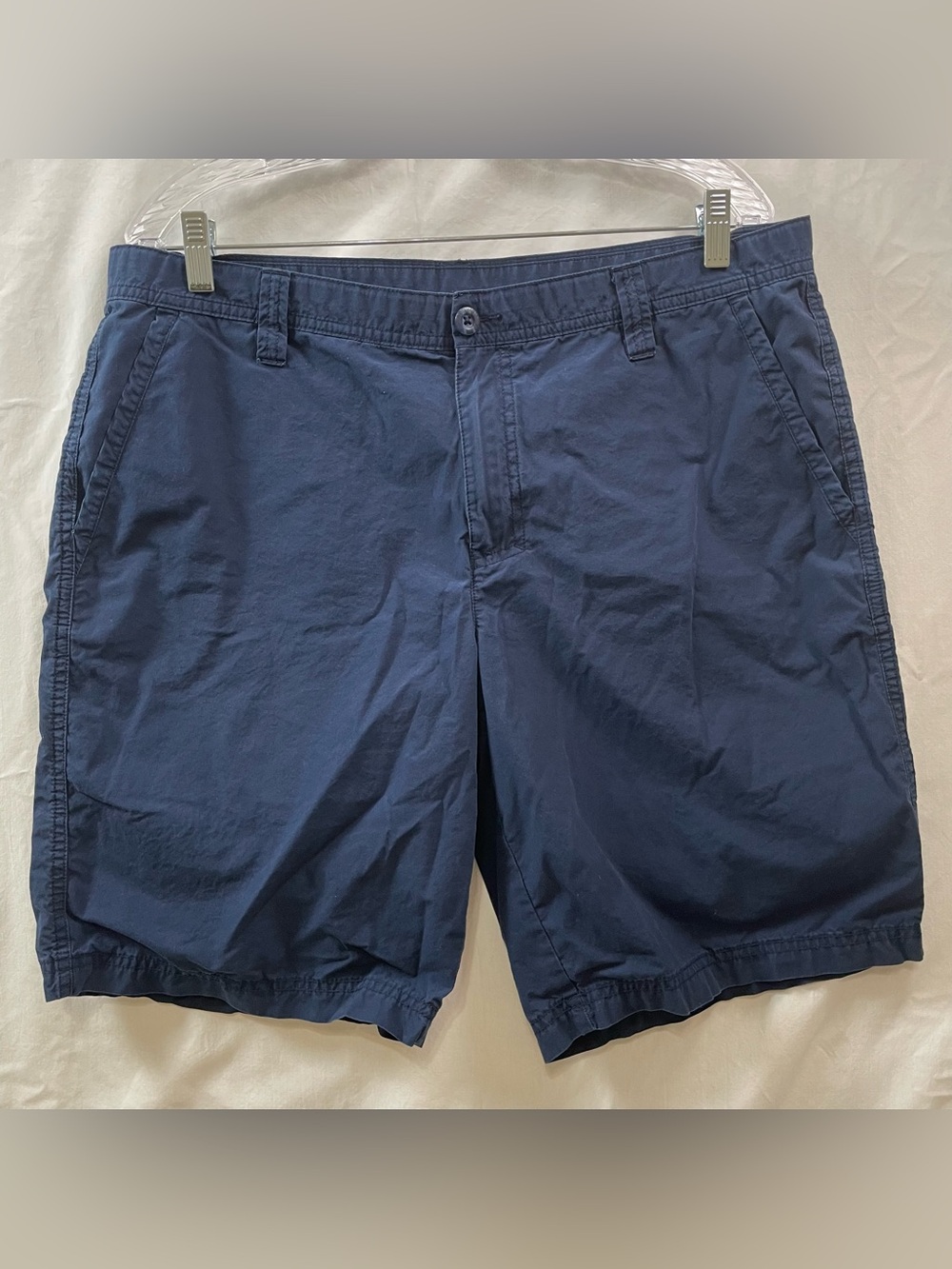 Columbia Mens Navy Chino Shorts Blue Fishing Hiking Camping 36X10